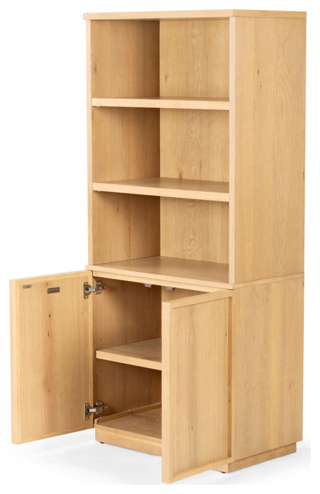 Safavieh Couture Zeus 4 Shelf Wood Bookcase, Natural