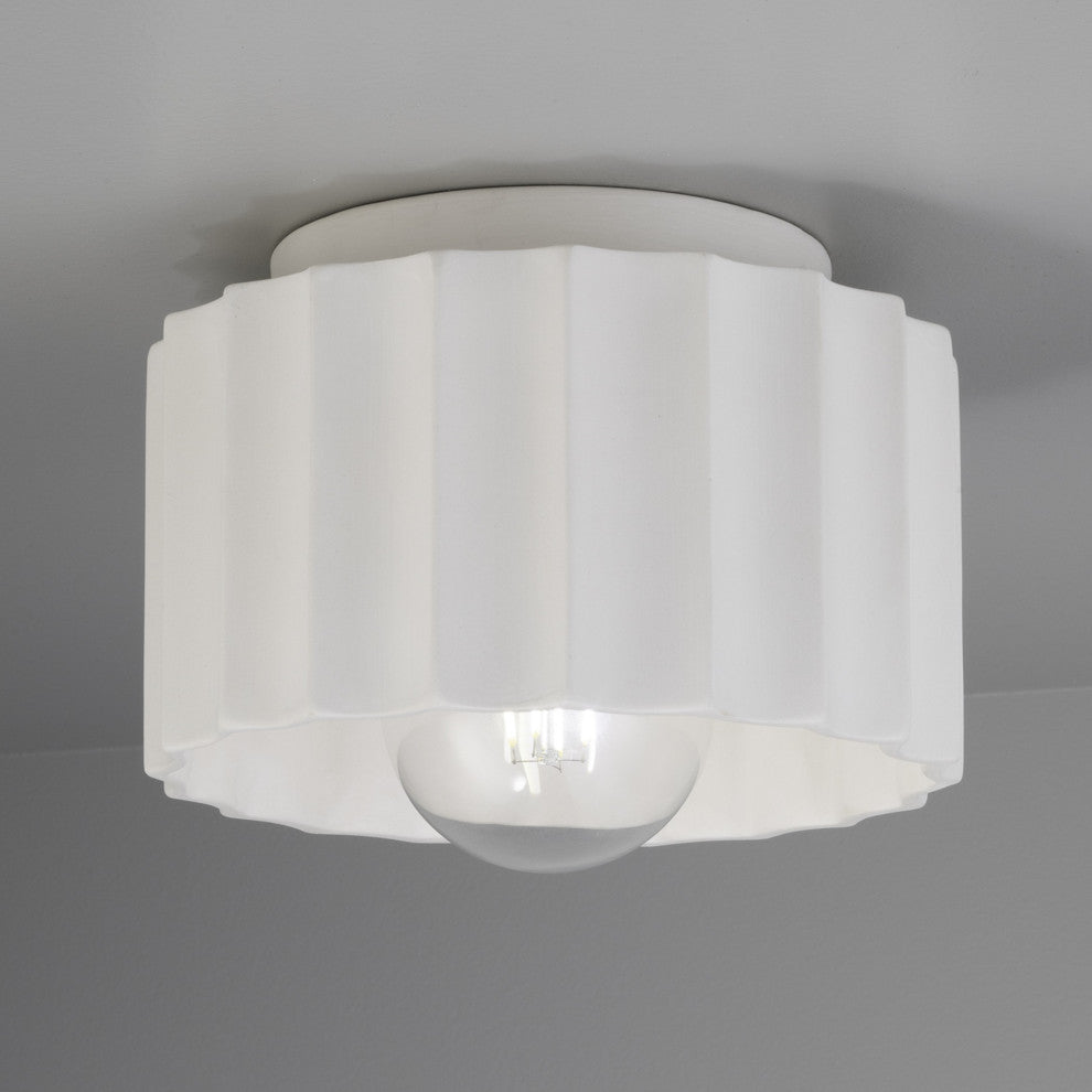 Radiance Outdoor Gear Ceramic Flush-Mount, E26, Bisque