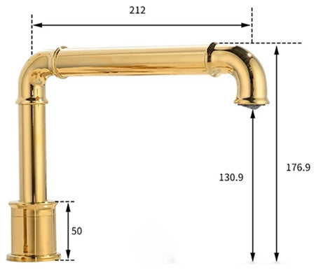 Fontana Reno Commercial Gold Automatic Sensor Hands Free Faucet