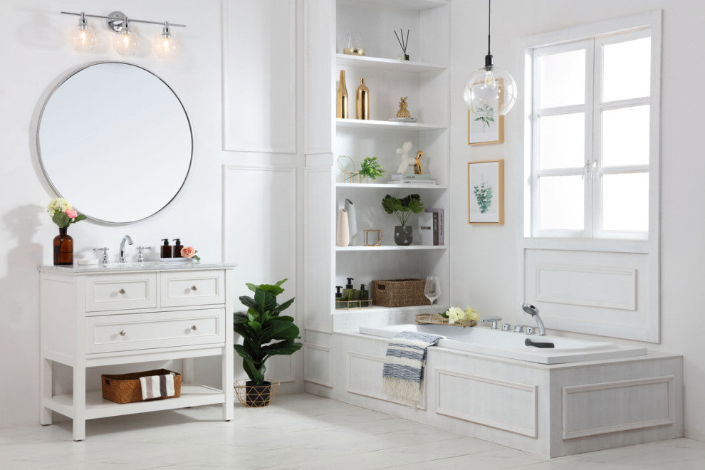 Matilda 36" Single Bathroom Vanity Set, White