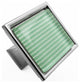 Green Stripes Crystal Glass Brushed Nickel Madison Classic Knob