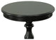 Anna Pedestal Base Accent Table, Antique Black