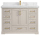 Boston 48" Single Sink Bath Vanity in Fine Grain 2" Calacatta Nuvo