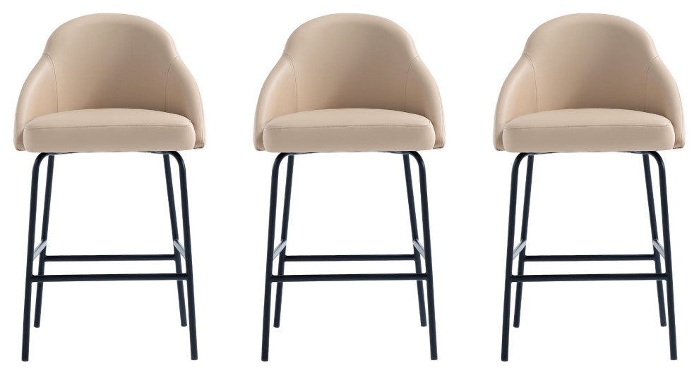 Manhattan Comfort Gracie Counter Stool, Set of 3