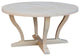 LaCasa Solid Wood Round Coffee Table, Unfinished