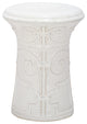Safavieh Imperial Scroll Garden Stool, White