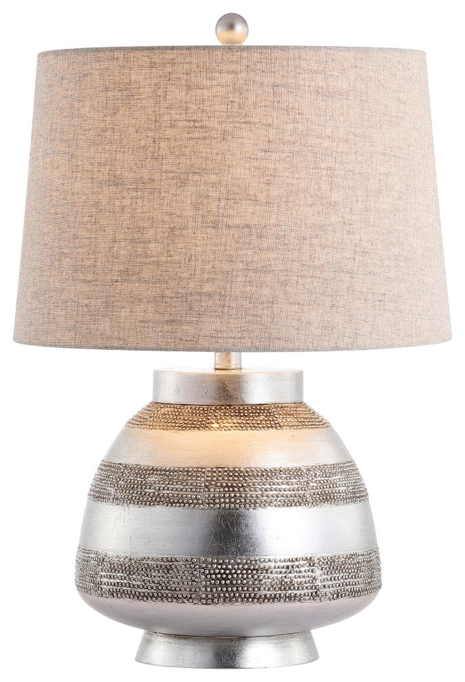 Ziggy 24" Resin LED Table Lamp, Antique Silver