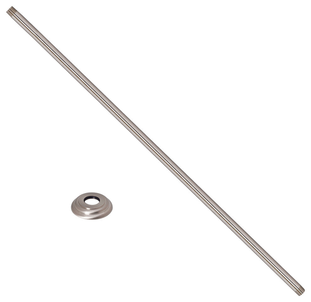 1/2" Ips X 48" Ceiling Mounted Shower Arm With Flange In Oil Rubbed Bronze, Satin Nickel
