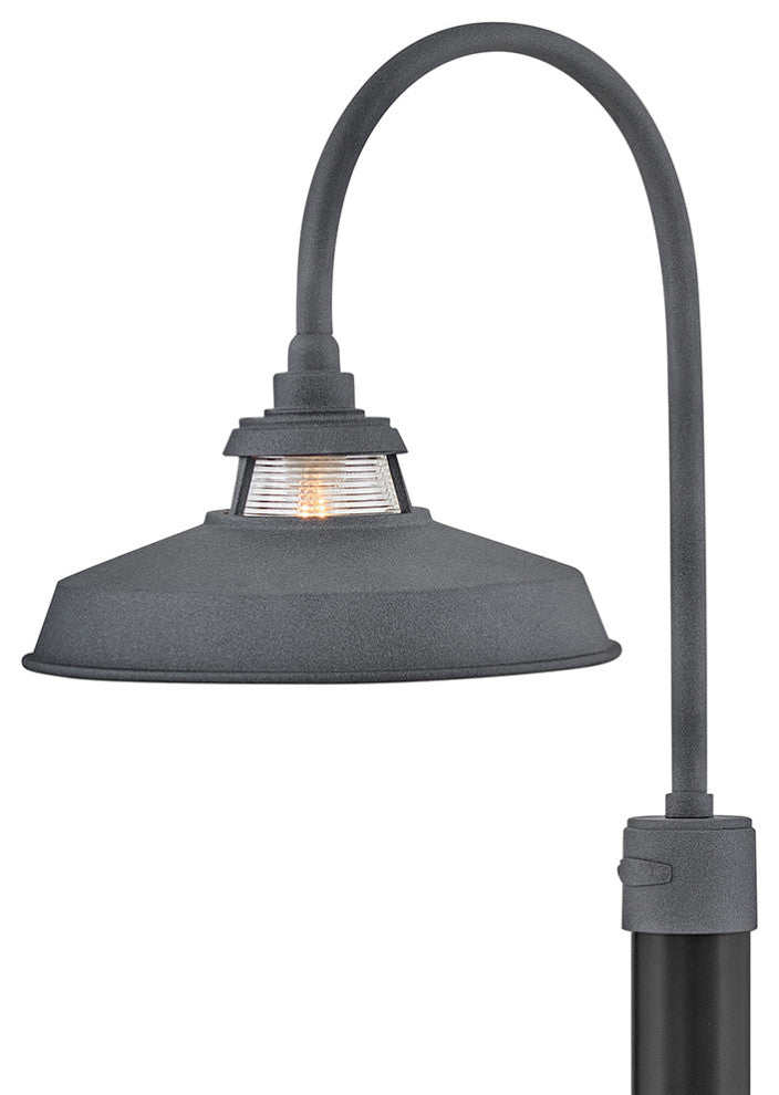 Hinkley Troyer Medium Post Mount Lantern, Aged Zinc