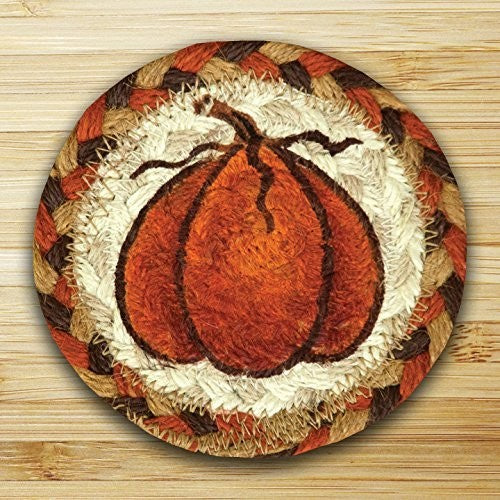 Harvest Pumpkin Printed Coaster, 5"x5"