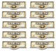 10 Switch Plate Tags DEN Name Signs Labels Lacquered Brass |