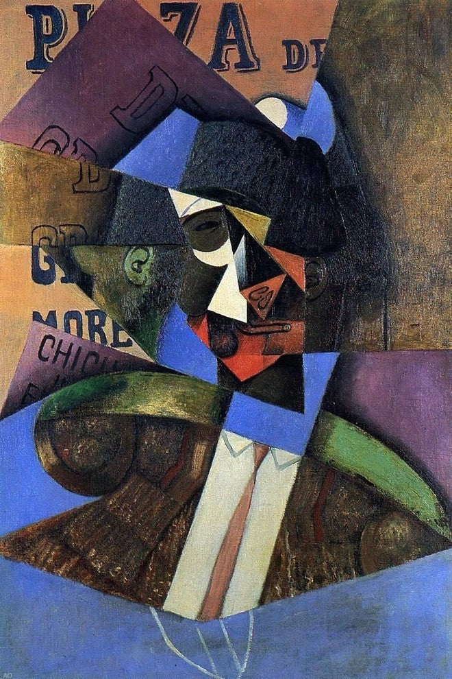 Juan Gris The Bull Fighter - 18" x 27" Premium Canvas Print