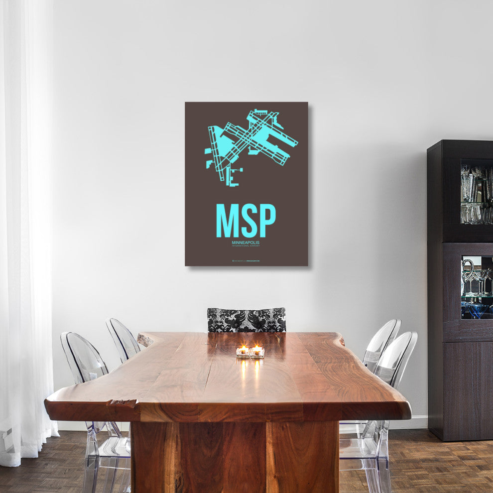 "MSP Minneapolis Poster 1" Fine Art Print