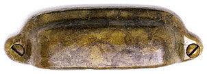 Pull 3.25" cc, Antique Decorative Bronze Cabinet Drawer/Door Pull