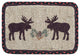 Moose/Pinecone Wicker Weave Sample 10"x15"