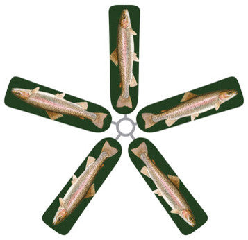 Rainbow Trout Fan Blade Covers, Set of 5