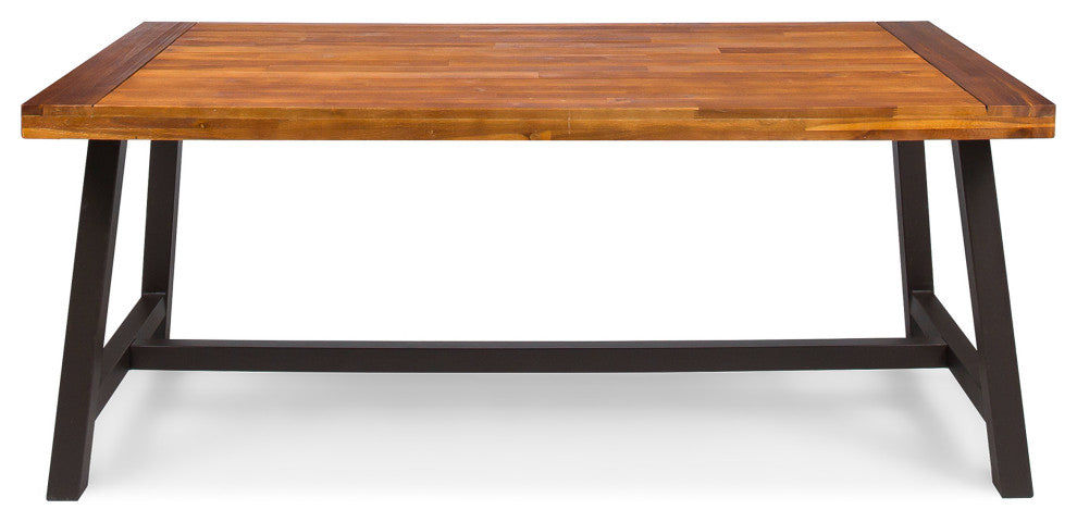 Carlisle Outdoor 3 Piece Acacia Wood Picnic Dining Set With Benches