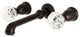 Kingston Brass Two-Handle Wall Mount Tub Faucet, Oil Rubbed Bronze