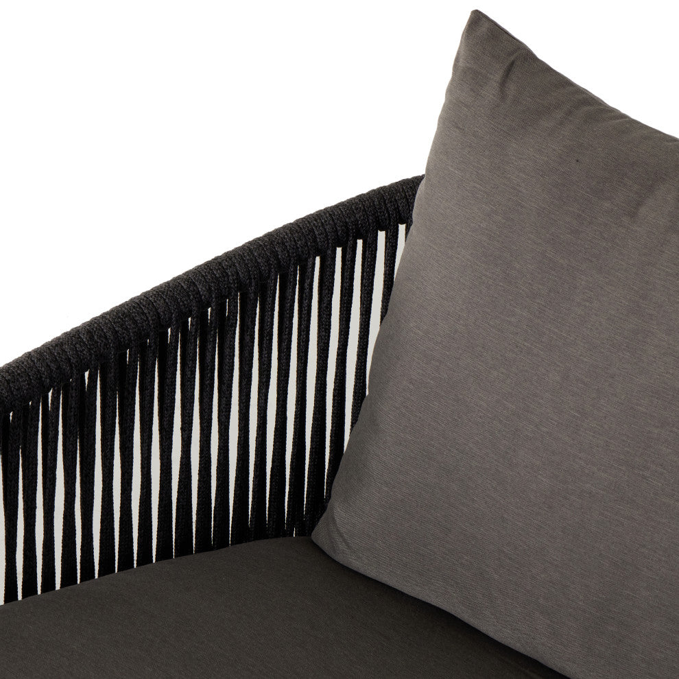 Porto Outdoor Swivel Chair, Charcoal