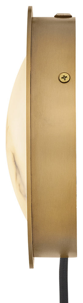 Fredrick Ramond Cava Small Sconce, Lacquered Brass
