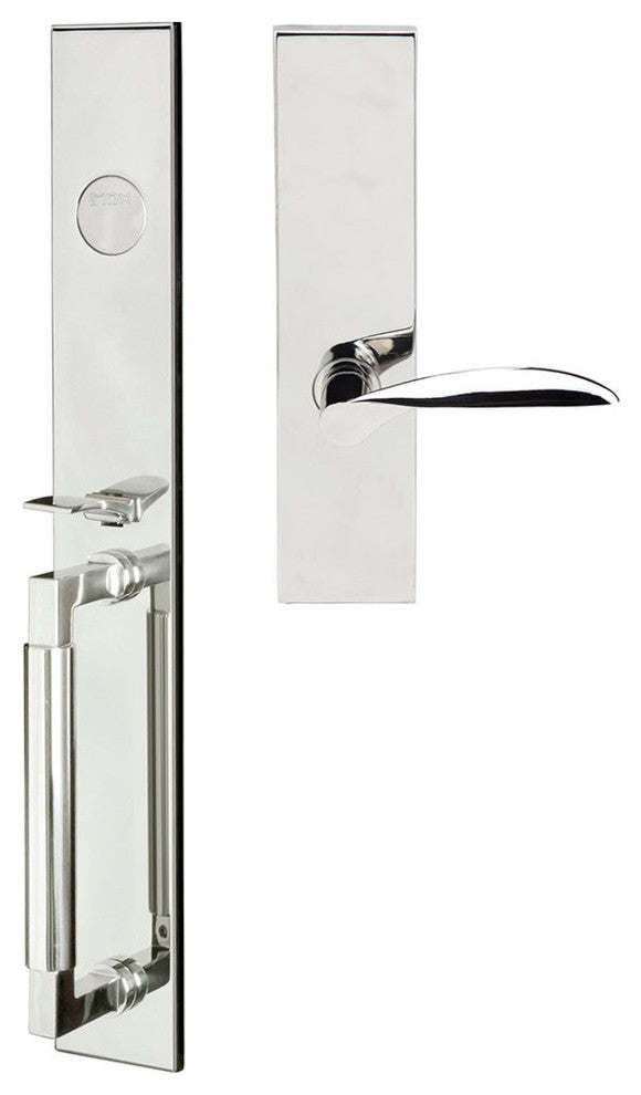Stratus Lever, Mortise Dummy Handleset, Left Hand, Polished Stainless Steel