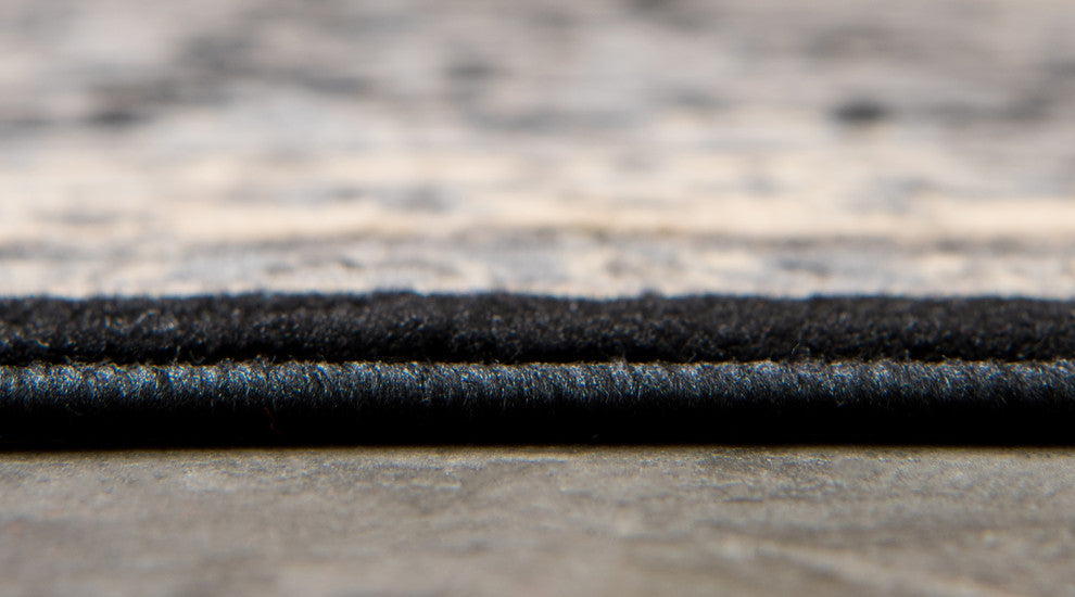 Unique Loom Black Washington Sialk Hill 5' 0 x 8' 0 Area Rug
