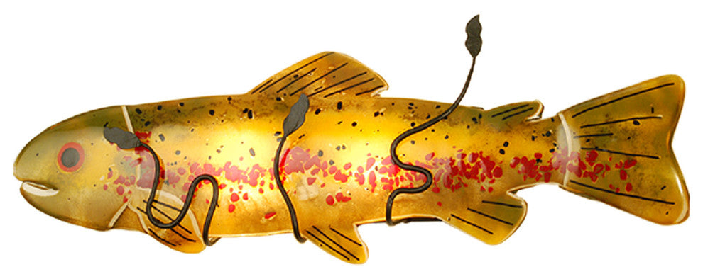 29W Metro Fusion Brown Trout Wall Sconce