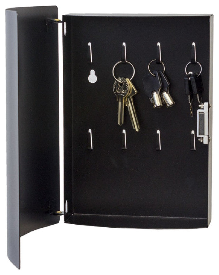 Wall Mounted Key Keeper, Black