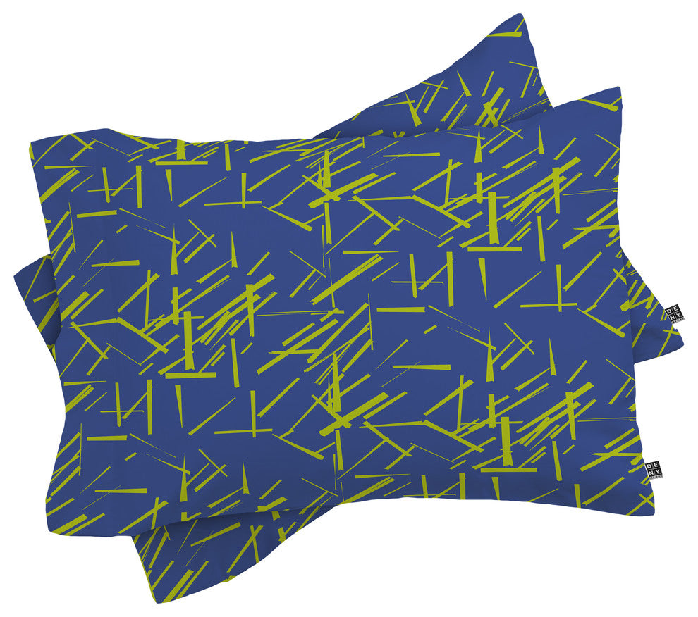 Deny Designs Karen Harris Konstructivist Periwinkle Pillowcase