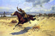 Herman W Hansen A Pony Express Rider - 18" x 27" Premium Canvas Print