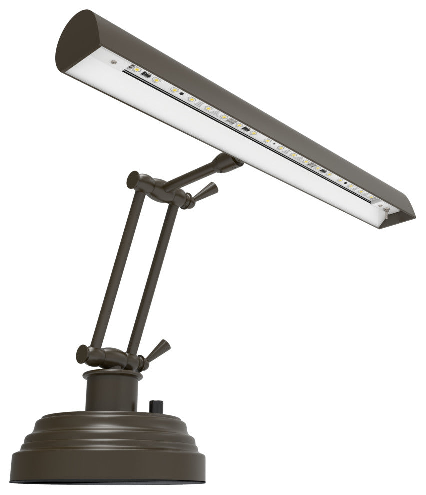 LED Piano Desk Lamp, Mahogany Bronze