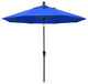 9' Aluminum Umbrella Auto Tilt Bronze, Pacific Blue