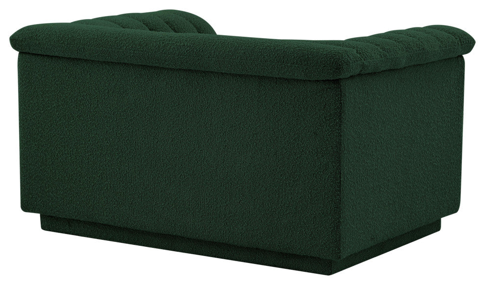 Cascade Upholstered Set, Green, Boucle Fabric, Chair