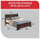 Hopeton Bed, Cappuccino, King