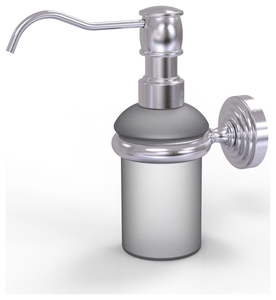 Waverly Place Wall-Mount Soap Dispenser, Satin Chrome