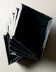 Reflections 6 in x 8 in Beveled Glass Mirror Diamond Tile in Glossy Blue