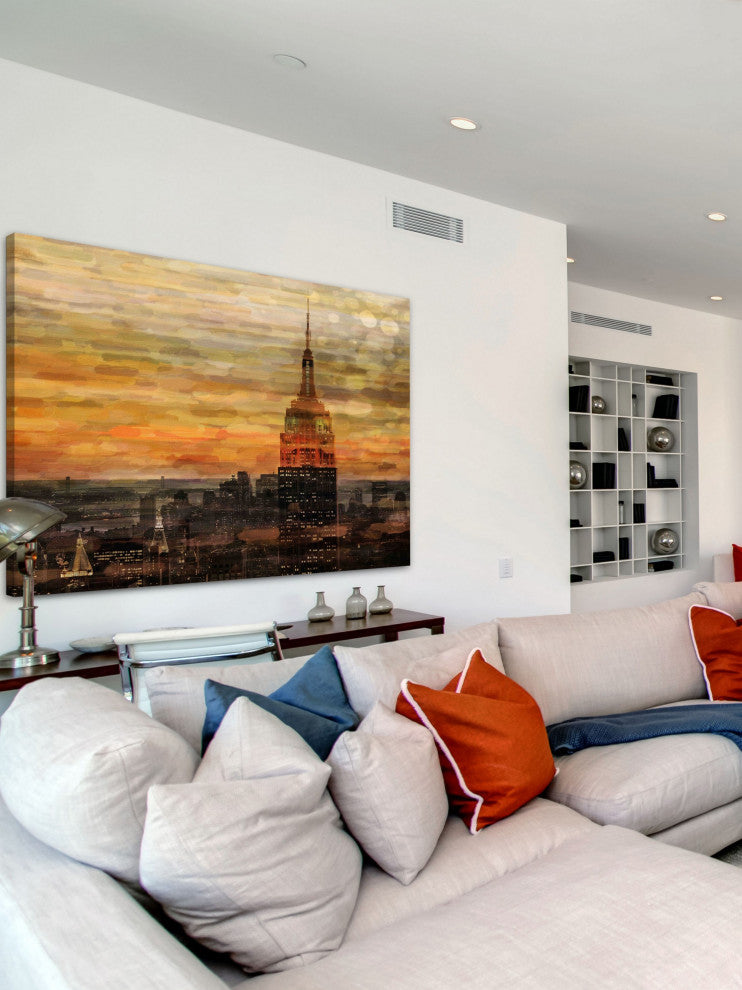 "Bronze Night" Print on Canvas, 36"x24"