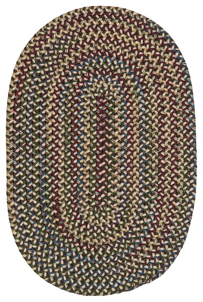 Worley Oval, Brown 5x8