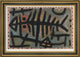 Paul Klee Mess of Fish - 18" x 27" Framed Premium Canvas Print
