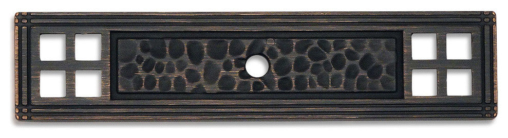 Cosmas 10552ORB Oil Rubbed Bronze Zinc Cabinet Knob Backplate, 5-PACK