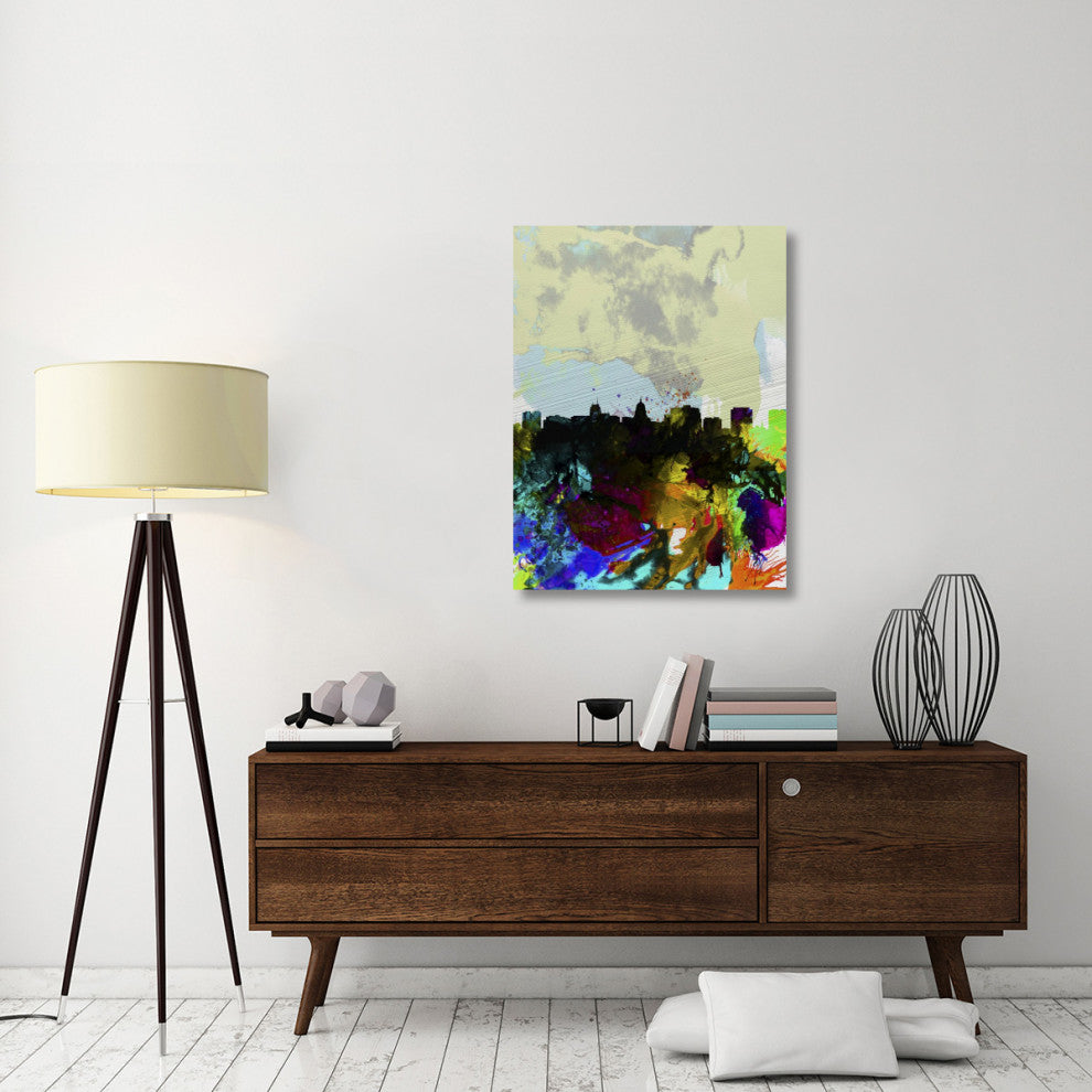 "Madison Watercolor Skyline" Fine Art Print