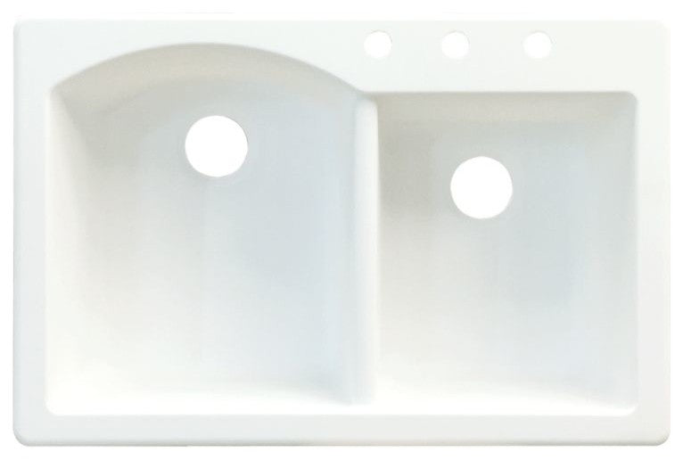33-in x 22-in Drop-in Aversa Granite Kitchen Sink
