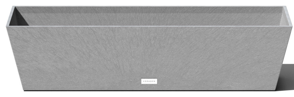 Veradek Pure Series Window Box, Grey, 36 Inch, 1 Pack