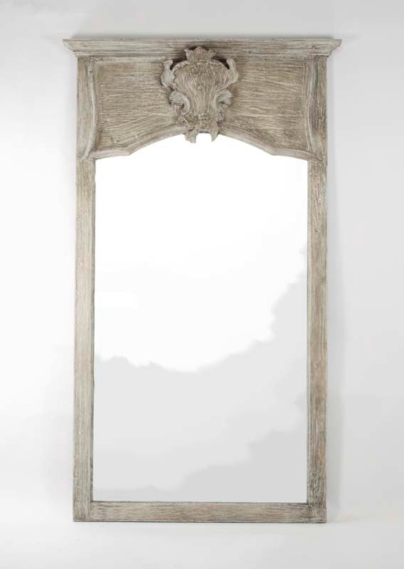 Emiline French Country Antique Style White Mirror