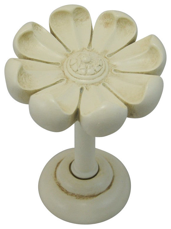 Daisy Medallion Drapery Holdback, Ivory