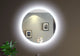 IB MIRROR Dimmable Lighted Bathroom Mirror, Round 32" X 32"