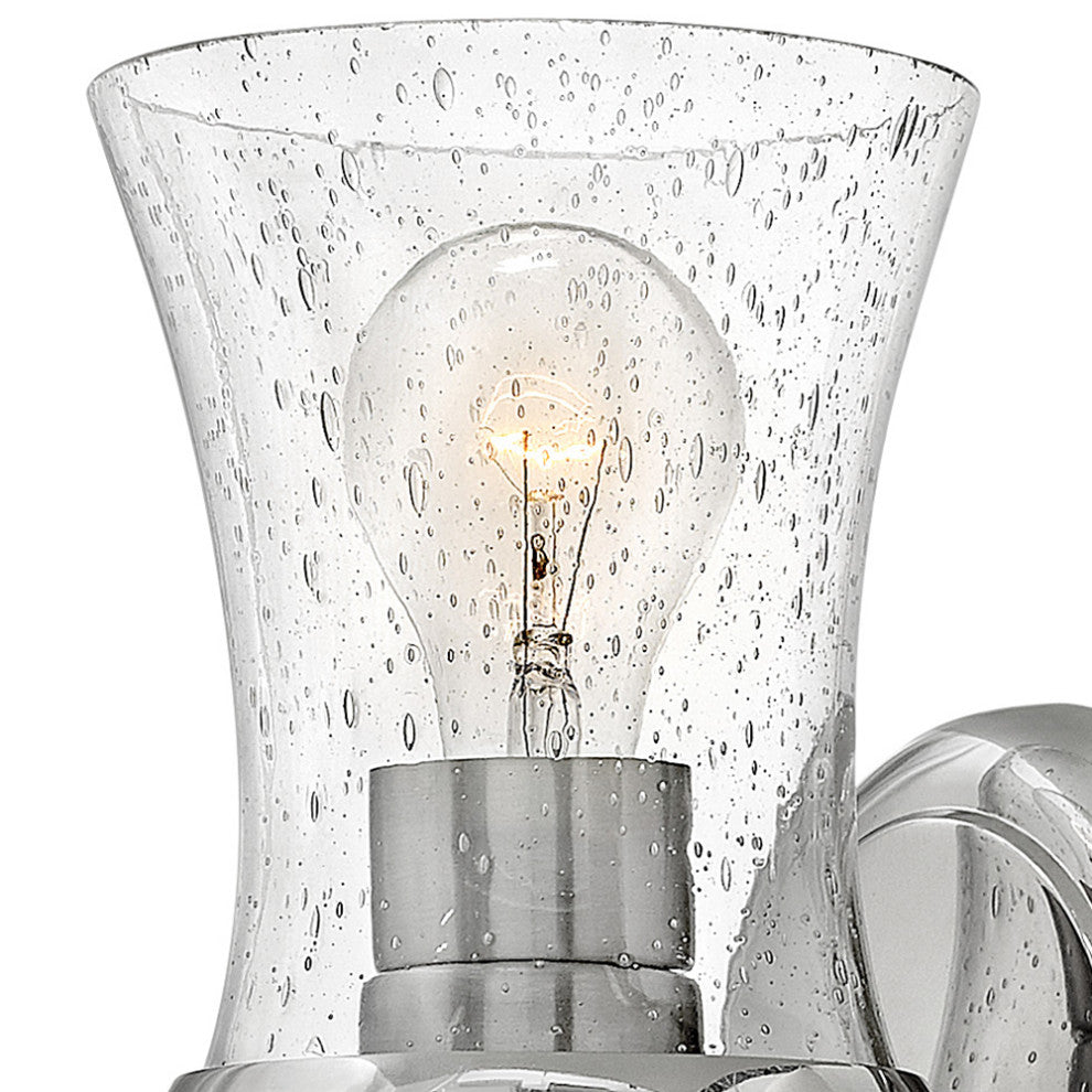 Hinkley Thistledown Medium Single Light Vanity, Polished Nickel