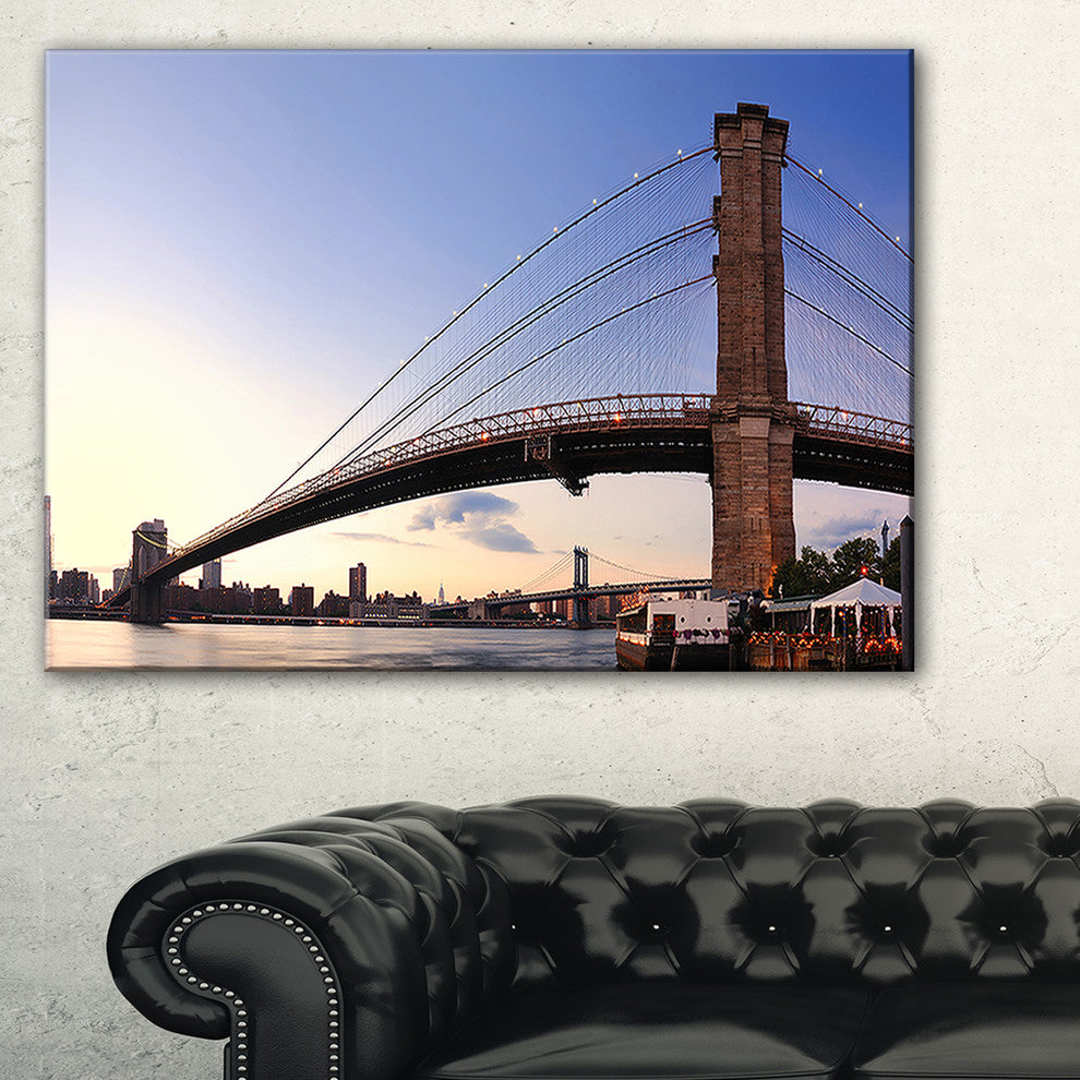 "Brooklyn Bridge in New York City" Canvas Print40"x20"