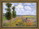 Claude Oscar Monet a Poppy Field Argenteuil Framed Premium Canvas Print, 21"x28"