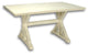 Trestle Table, Antique White, Distressed, 96"x36"